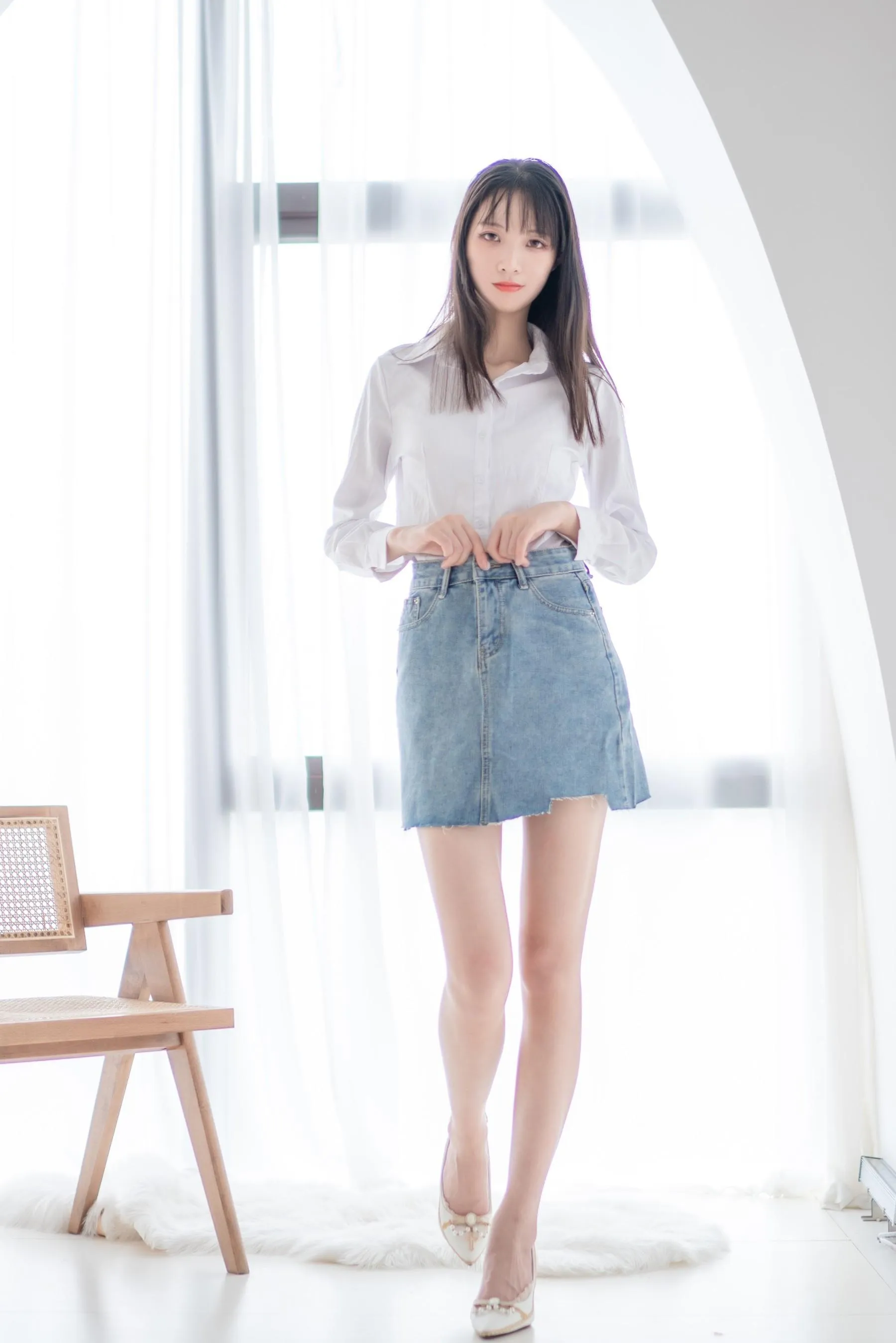 西瓜少女 NO.023 衬衫牛仔裙 [62P]插图3